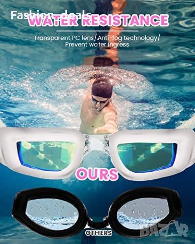 Нови Унисекс очила за плуване с UV защита, против мъгла и без течове, снимка 7 - Водни спортове - 40593723
