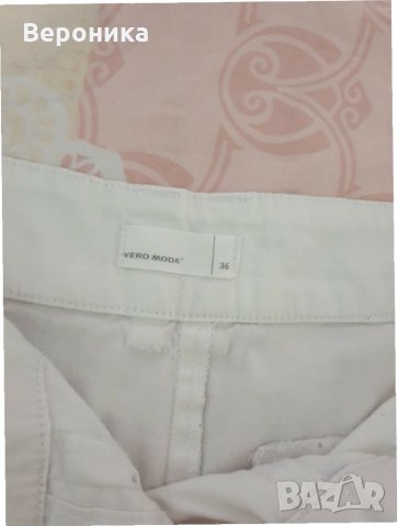 Бели панталонки Vero moda, снимка 3 - Къси панталони и бермуди - 29433093
