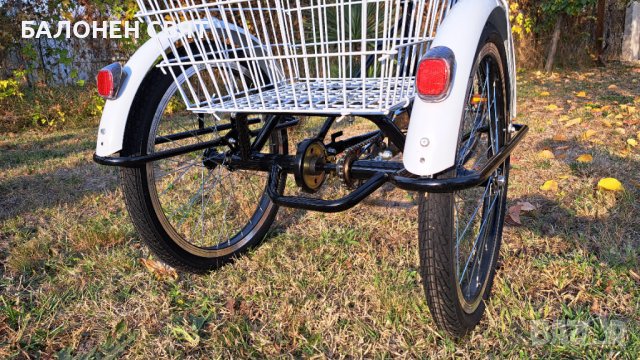 Отстъпка -10% за ТЕЛК, Семейна Велосипедна Триколка 20 цола 3 спирачки, кош, снимка 3 - Велосипеди - 38767507