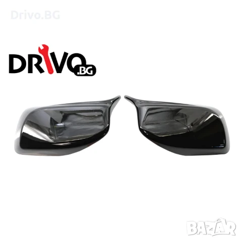 Гаранция! Нови Черни Batman Капаци за Огледала за BMW E60 E61 E63 E64