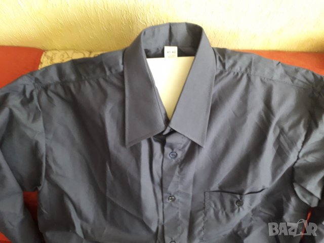 Мъжка риза тъмносиня 41/42, снимка 3 - Ризи - 30428825