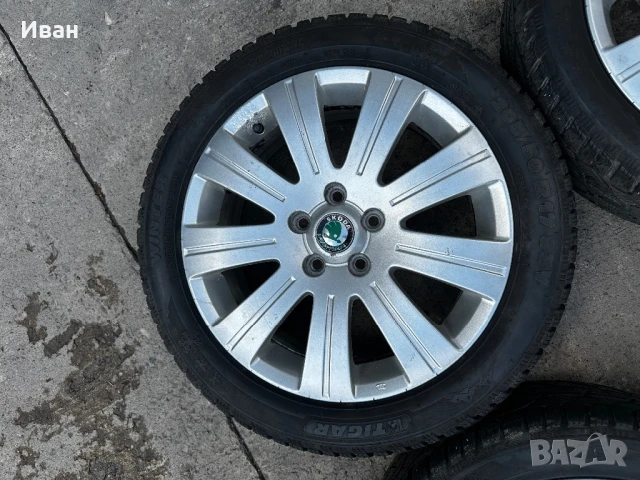 Оригинални джанти Skoda 5x112, снимка 5 - Гуми и джанти - 51184272