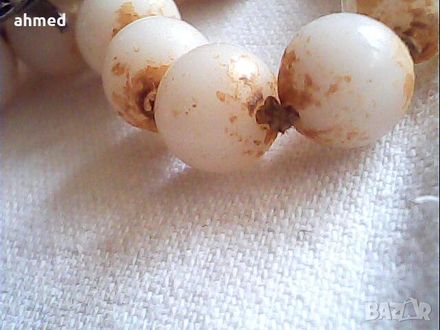 красиво старо естествен колие от перли, снимка 5 - Антикварни и старинни предмети - 42200034