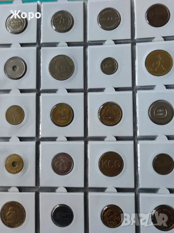 Албум с 240 броя жетони , снимка 6 - Нумизматика и бонистика - 49276737