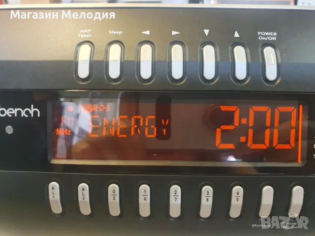 НОВО! Радиочасовник с будилник Bench Има RDS. В отлично техническо и визуално състояние., снимка 2 - Радиокасетофони, транзистори - 49219072