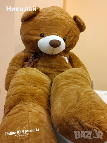 Голям плюшен мечок, снимка 3 - Плюшени играчки - 50943433