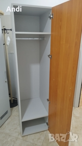 Гардероб за съблекалня еднокрил  50/61/197см, гардероб за дрехи, снимка 10 - Гардероби - 52497915