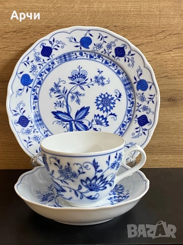 Баварски порцеланов троен сет, снимка 5 - Чаши - 51945222