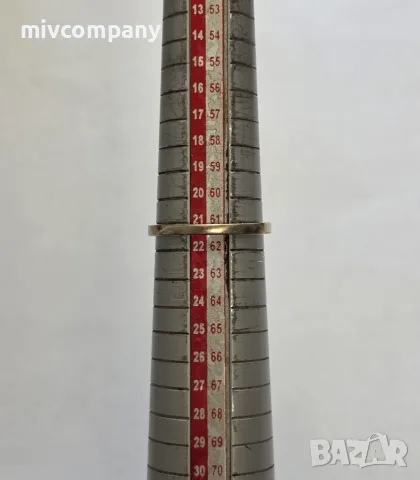 Златен Пръстен 18к. С Диаманти и Сертефикат 3.64гр. Размер 62., снимка 5 - Пръстени - 56130600