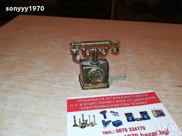 ТЕЛЕФОН-ЗЛАТИНКА-МИНИАТЮРА 1810211907, снимка 5 - Антикварни и старинни предмети - 34507400