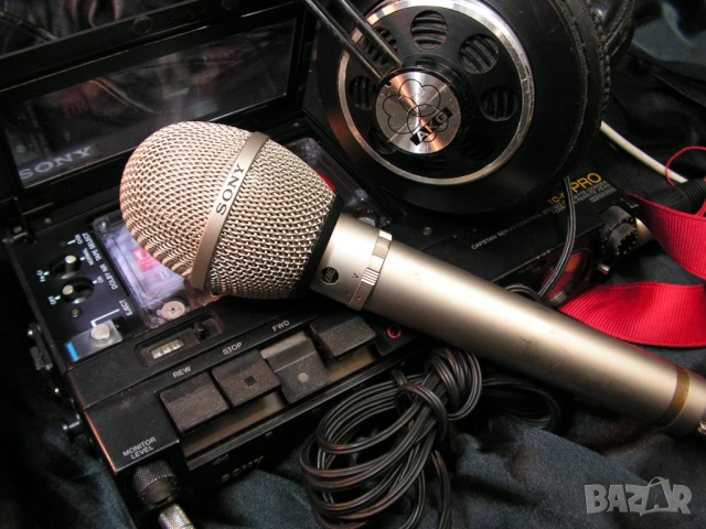 Кондензаторен – електретен микрофон Sony ECM-23F,  Винтидж