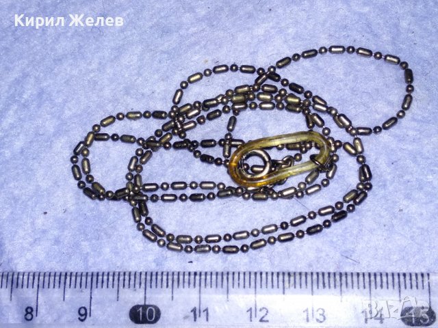 СТАРА ПОСРЕБРЕНА ВЕРИЖКА РЕТРО ПЛЕТКА НЕРЪЖДАЕМА БЛАГОРОДНА СТОМАНА СИНДЖИРЧЕ 37084, снимка 10 - Антикварни и старинни предмети - 39969109