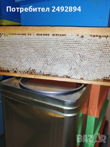 Акациев биологичен мед, в наличност имам 35бр. тенекий, снимка 1