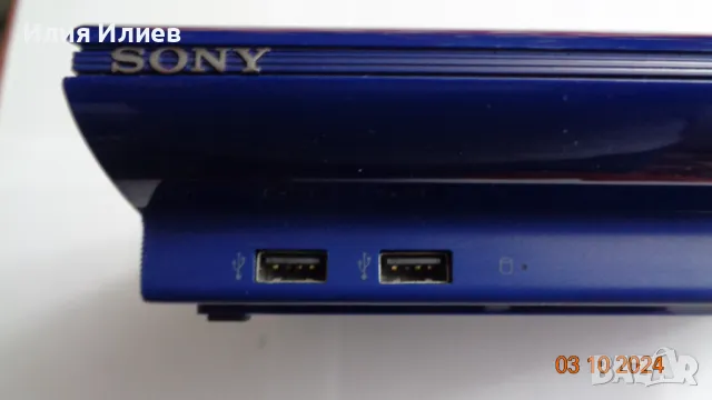 Sony PlayStation 3 Super Slim Azure Blue 500GB, снимка 5 - PlayStation конзоли - 47454529