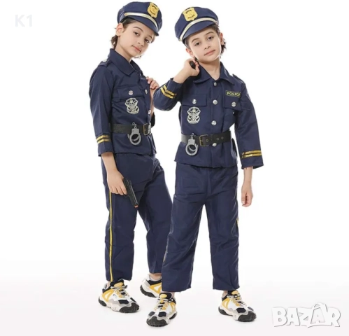 Детски костюм на Полицай с Аксесоари, Детски полицейски костюм