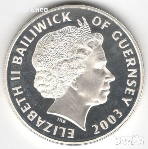 Guernsey-5 Pounds-2003-KM# 160a-Admiral Nelson-Silver Proof, снимка 2 - Нумизматика и бонистика - 37333260