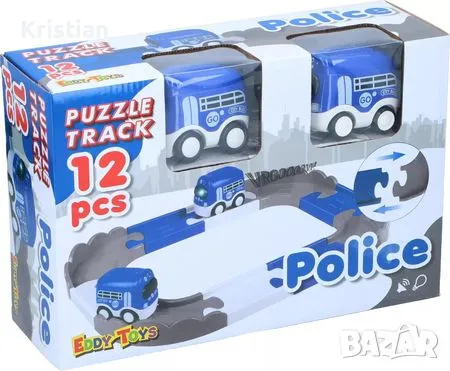 Пъзел писта - конструктор 12 части EDDY TOYS 3+, снимка 2 - Конструктори - 48860245