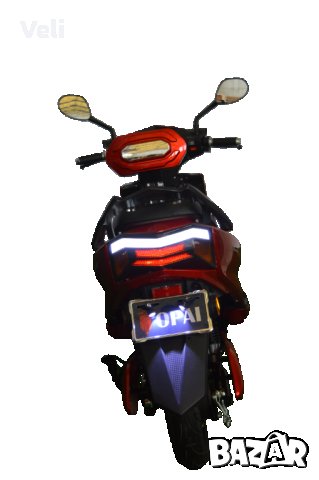 Електрически скутер D3 RS-LINE-ЧЕРВЕН, снимка 3 - Мотоциклети и мототехника - 29151385