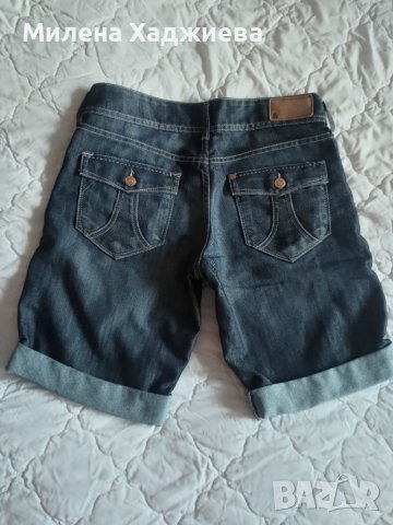 Дамски дънкови панталони, H&M, 38 размер, снимка 3 - Къси панталони и бермуди - 40848114