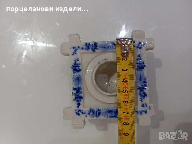 Порцеланов стар свещник , снимка 5 - Декорация за дома - 52678319
