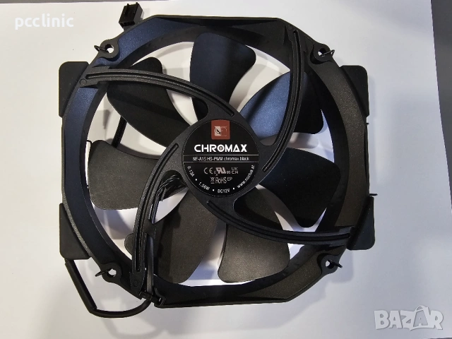 Вентилатор Noctua NF-A15 HS-PWM chromax black от , снимка 2 - Други - 53150494