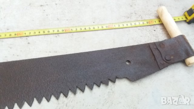 масивна стоманизирана джага, инструмент, бичкия, трион, снимка 10 - Антикварни и старинни предмети - 38211565