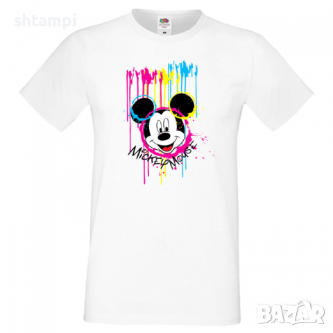 Мъжка тениска Mickey Mouse Painting Подарък,Изненада,Рожден ден