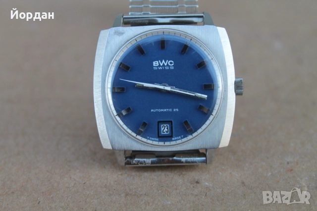 Швейцарски мъжки автоматичен часовник ''BWC'' /25 камъка/