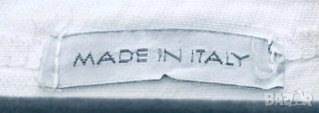 Италианска ленена риза с деликатна релефна текстура, снимка 7 - Ризи - 54020941