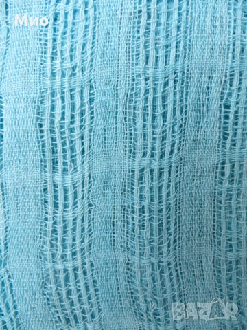 Свежо син шал 170х60 см, снимка 3 - Шалове - 30213073