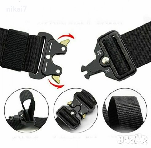 тактически колан стрелба военен туризъм лов airsoft с метална катарама, снимка 7 - Екипировка - 37620953