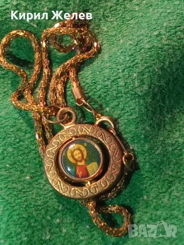 ИЗТОЧНОПРАВОСЛАВНА ИКОНКА ДВУСТРАННА със ЗЛАТИСТА РЕТРО СТИЛ ВЕРИЖКА 39820, снимка 11 - Колиета, медальони, синджири - 46504087