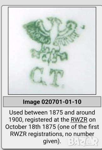 Стара кана - Carl Tielsch Над 100 годишна, снимка 5 - Други - 52426535