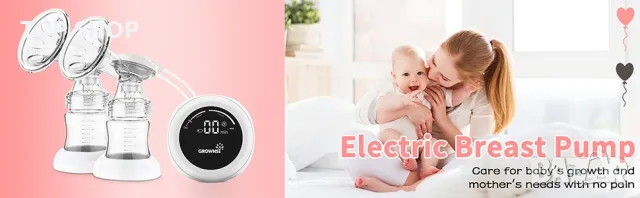 Помпата за кърма GROWNSY- двойна, безжична, със смарт управление, снимка 9 - Помпи за кърма - 48804776