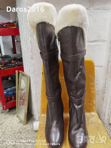 Страхотни дамски ботуши с платформа BATA/40 номер, снимка 5 - Дамски ботуши - 34310070