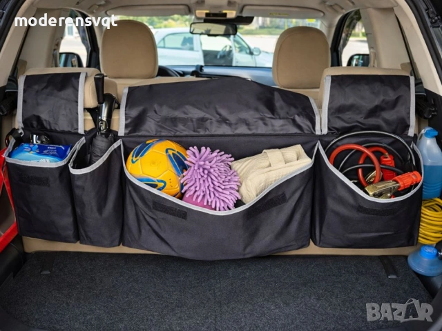 Автомобилен органайзер за багажника, сгъваема чанта за автомобилни аксесоари, снимка 2 - Аксесоари и консумативи - 53988901
