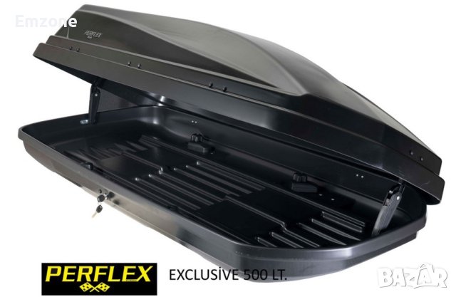 Автобокс PERFLEX EXCLUSIVE 500l Кутия/Багажник за Автомобил , снимка 2 - Аксесоари и консумативи - 42647804