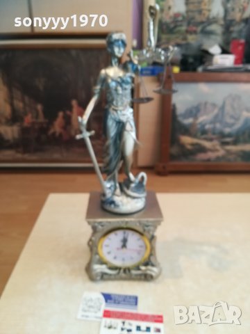 Фигура на ТЕМИДА от резин+часовник 0201211249, снимка 2 - Колекции - 31276541