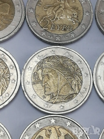 лот от 15 монети от 2 евро различни държави, снимка 9 - Нумизматика и бонистика - 47791967
