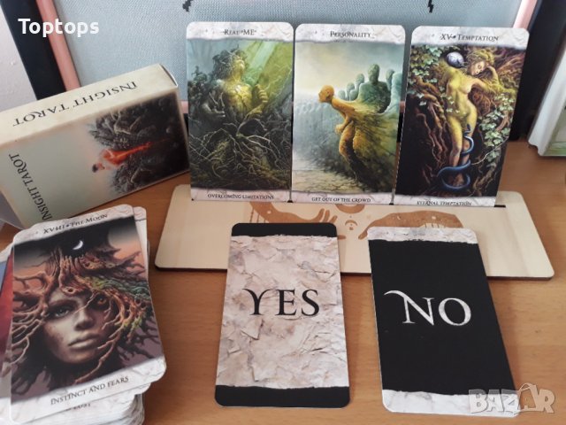 7x12cm таро 83 карти: Insight Tarot & Grail of Forgotten Tales Tarot, снимка 2 - Карти за игра - 42291729