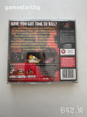 Duke Nukem: Time to Kill за PS1, снимка 2 - Игри за PlayStation - 54256257