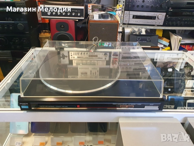 💽📻📀🎶 Грамофон SANYO TP 477 В отлично техническо и визуално състояние., снимка 2 - Грамофони - 37806406