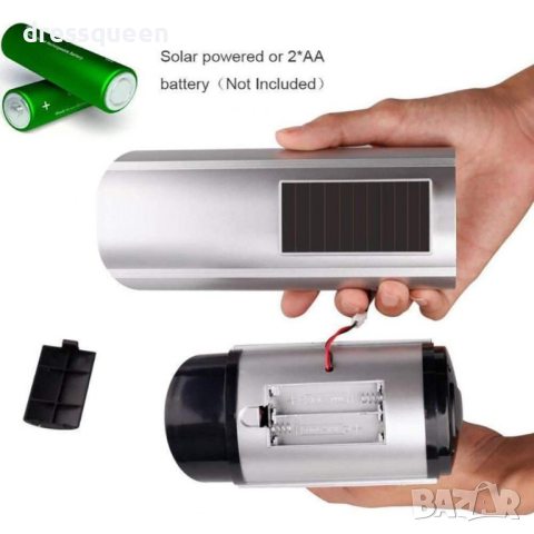 1200 Фалшива камера за видеонаблюдение с вграден соларен панел и мигащ светодиод, снимка 2 - Други стоки за дома - 44572017