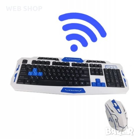 Геймърска безжична клавиатура и мишка HK8100 2.4G, снимка 1 - Клавиатури и мишки - 31451066