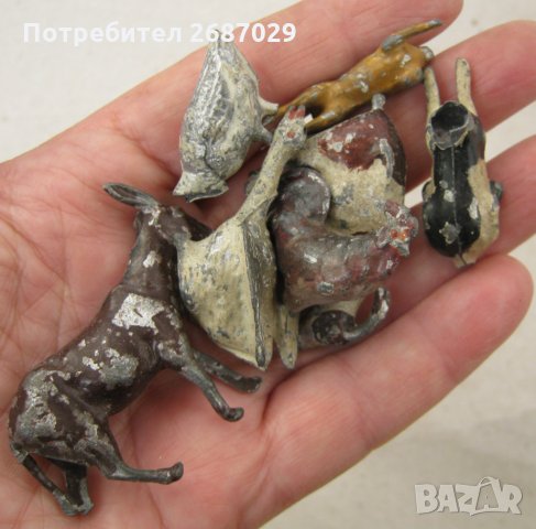 7 бр. стари оловни части от фигурки, фигури, фигура, снимка 7 - Други ценни предмети - 31623760
