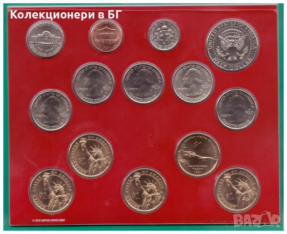 СЕТ С ЧЕТИРИНАДЕСЕТ МОНЕТИ 2011 ГОДИНА – САЩ /виж описанието/, снимка 4 - Нумизматика и бонистика - 55777371