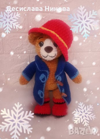 Падингтън-ръчна изработка-40см, снимка 7 - Плюшени играчки - 36919589