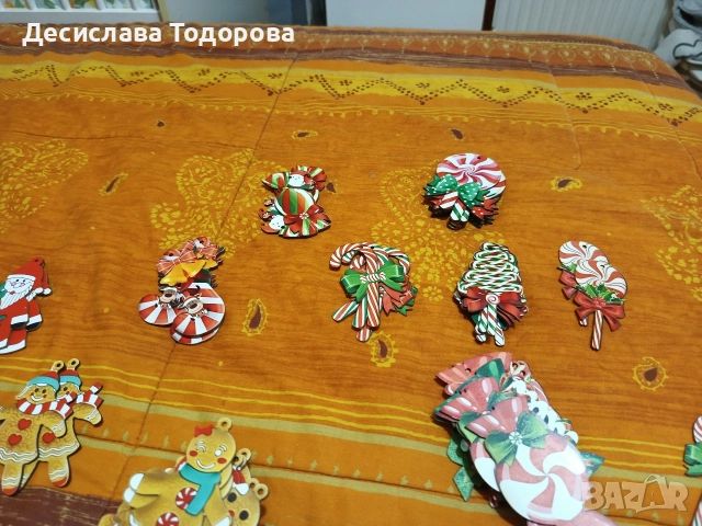 Коледна дървена играчка с късметче , снимка 5 - Декорация за дома - 52575173