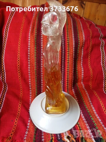 Стилна стъклена бутилка с форма на римски/гръцки/ войн., снимка 2 - Антикварни и старинни предмети - 51142366