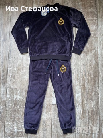 Нов плюшен екип сет 11-12 години плюш спортен комплект анцунг за мамче и момиче, снимка 3 - Детски комплекти - 38646057